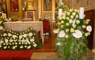 Arreglos de boda y decoración floral de iglesias